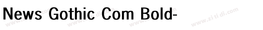 News Gothic Com Bold字体转换